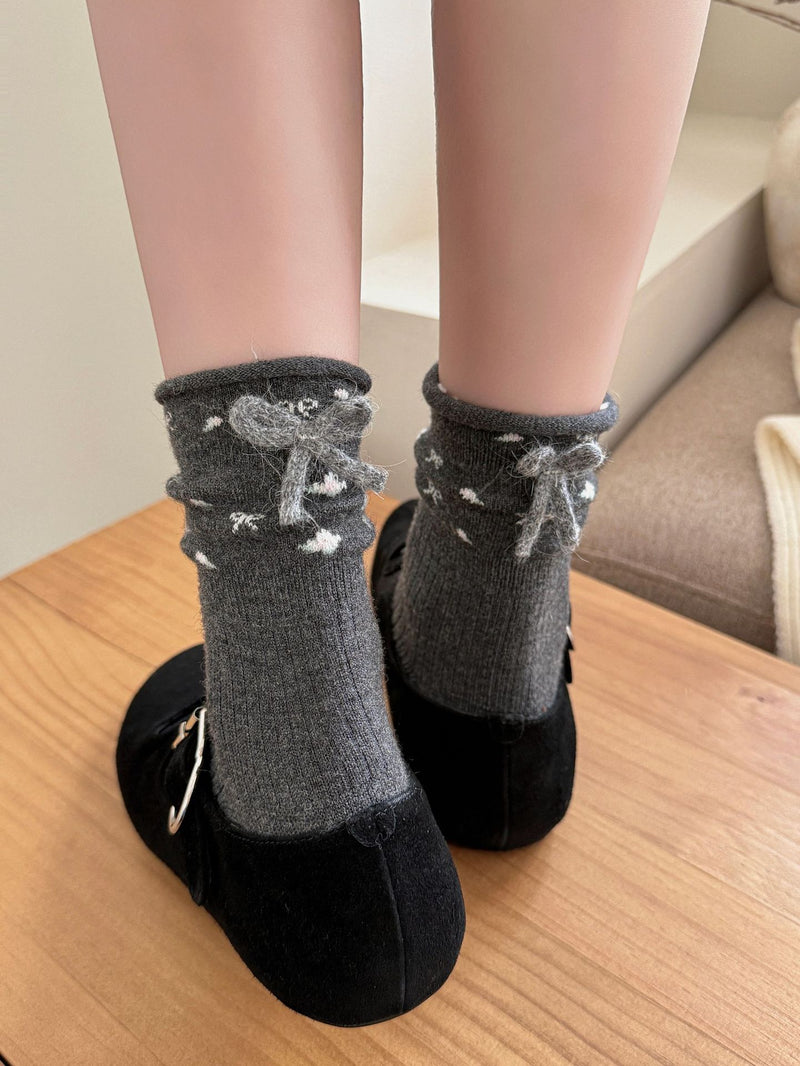LolitaFetch Essentials Heart Bow Fleece-Lined Sleep Socks - image 9