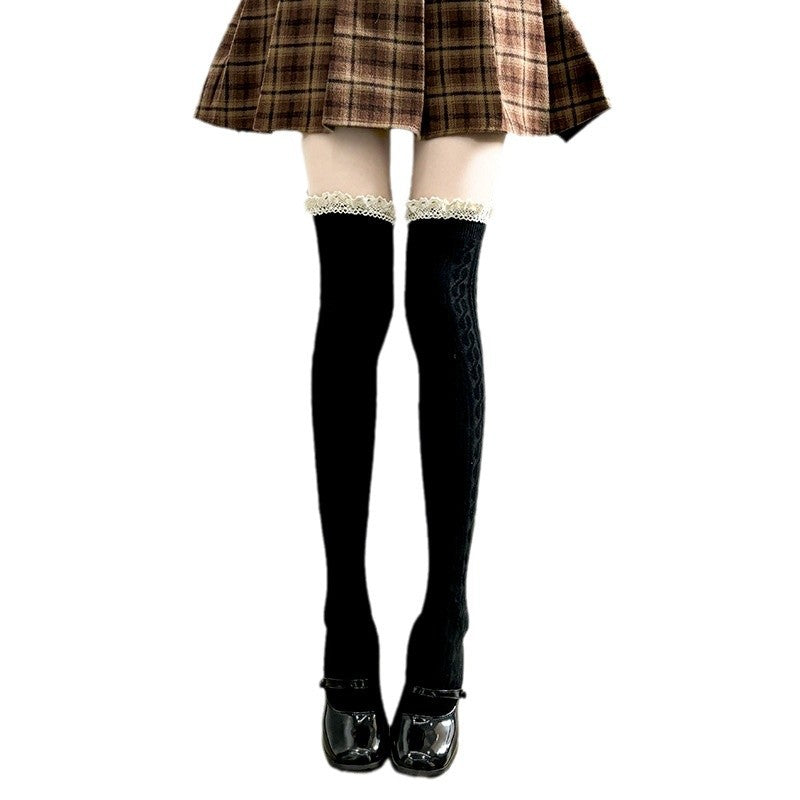LolitaFetch Essentials Lace Ruffle Over-the-Knee Socks - image 5