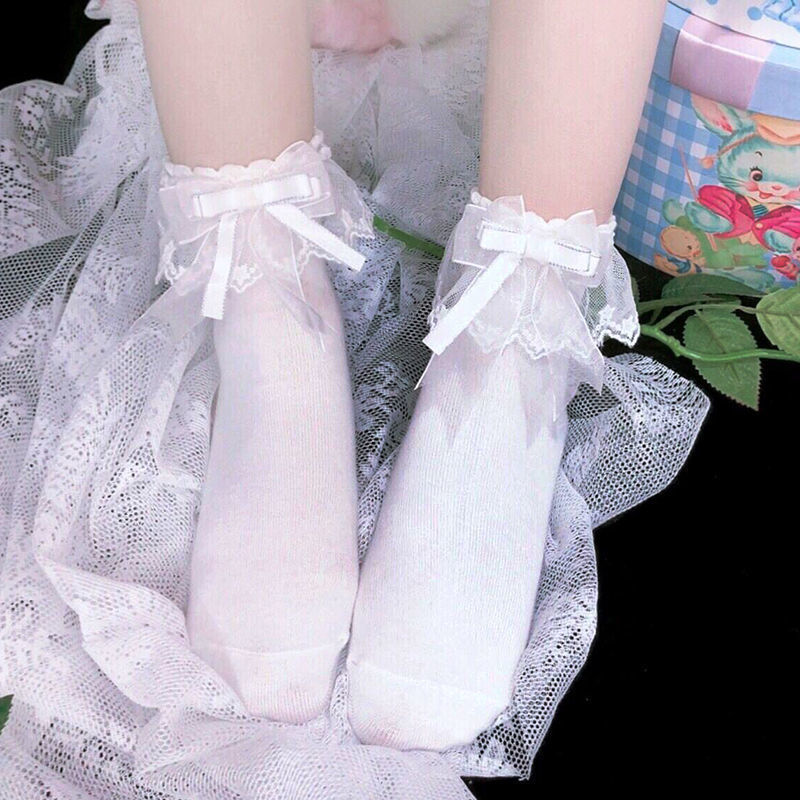 LolitaFetch Essentials Lace Trim Crisscross Strap Socks - image 10