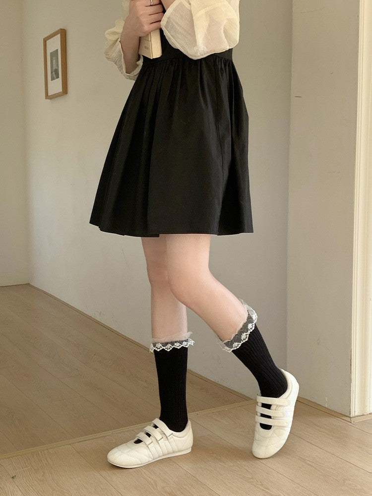 LolitaFetch Essentials Pink White Bow Fleece-Lined Slouch Socks - image 11