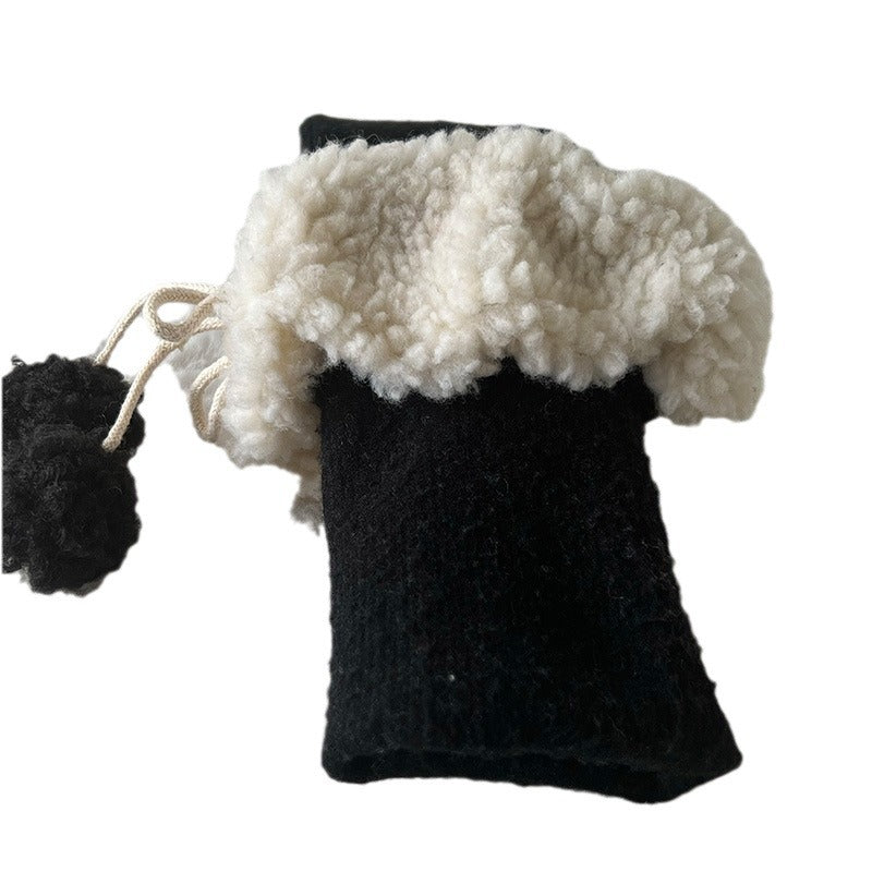 LolitaFetch Essentials Plush Pom Pom Over-the-Knee Socks - image 5