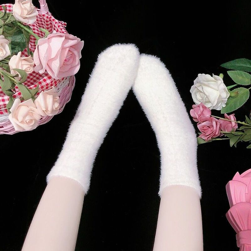 LolitaFetch Essentials Ruffle Plush Fleece-Lined Sleep Socks - image 11