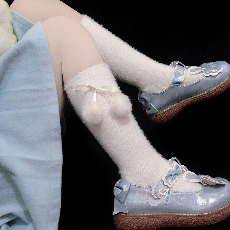 LolitaFetch Essentials Ruffle Plush Fleece-Lined Sleep Socks - image 14