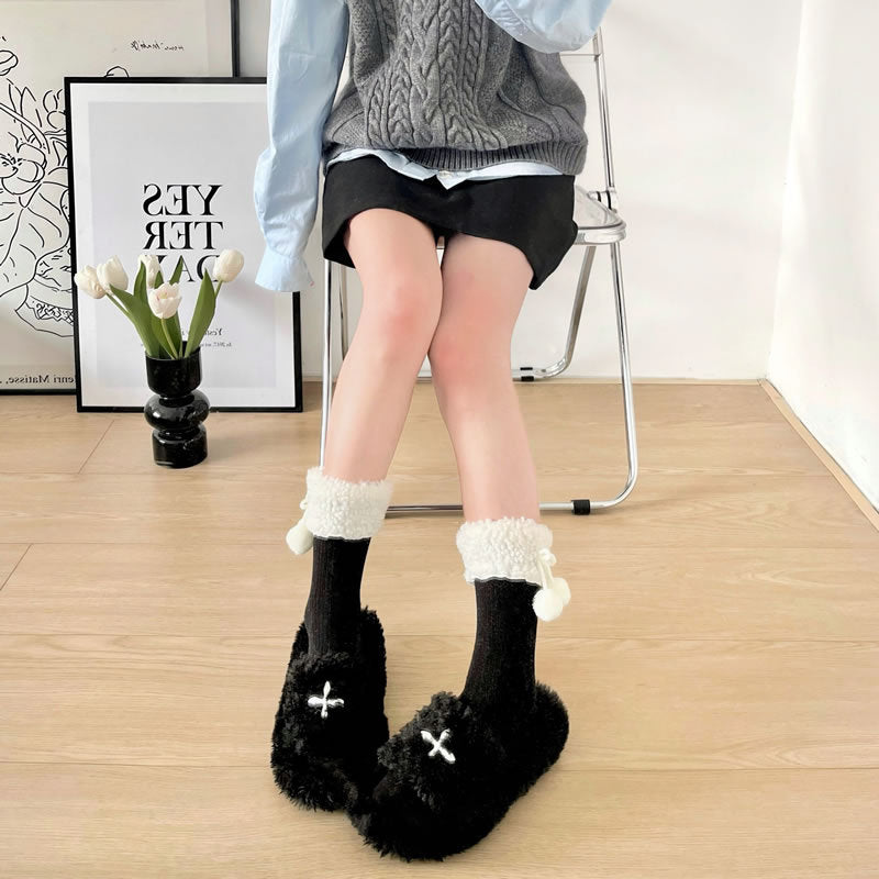 LolitaFetch Essentials Ruffle Plush Fleece-Lined Sleep Socks - image 21