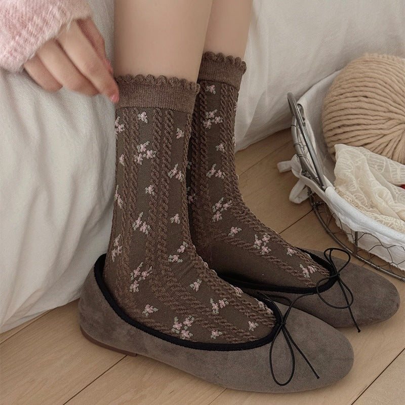 LolitaFetch Essentials Seamless Bow Slouch Crew Socks - image 4