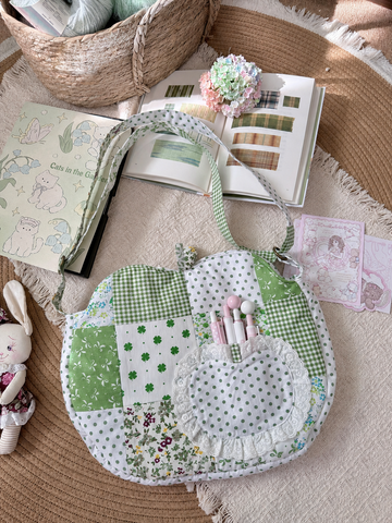 Maggie's Creations – Green Apple Patchwork Shoulder Bag