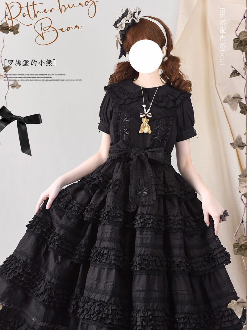 MONO GIRL - Little Bear Tiers - Cotton JSK Dress — product photo