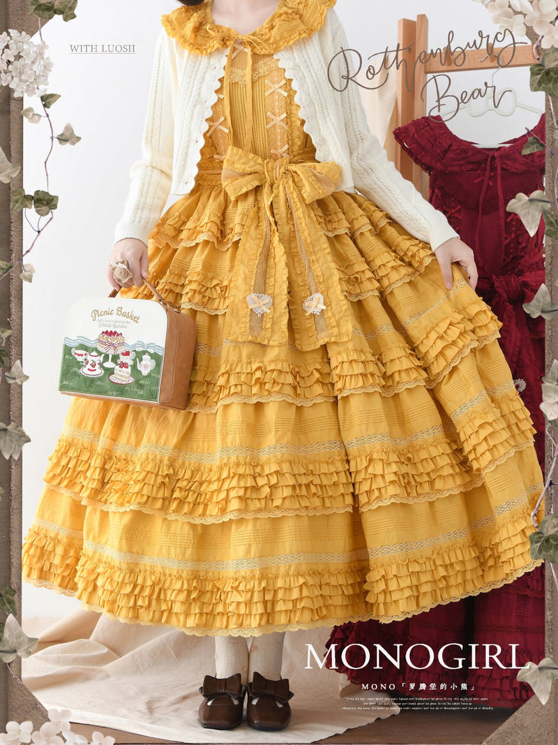 MONO GIRL - Little Bear Tiers - Cotton JSK Dress — original supplier detail