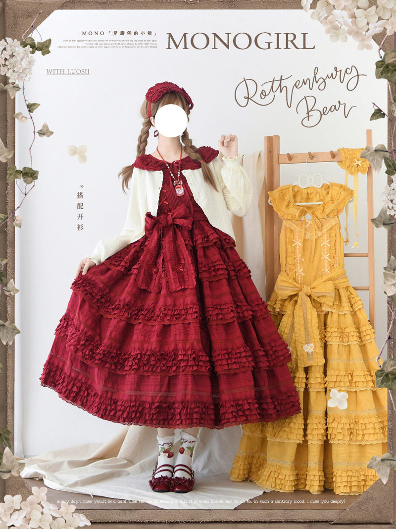 MONO GIRL - Little Bear Tiers - Cotton JSK Dress — original supplier detail