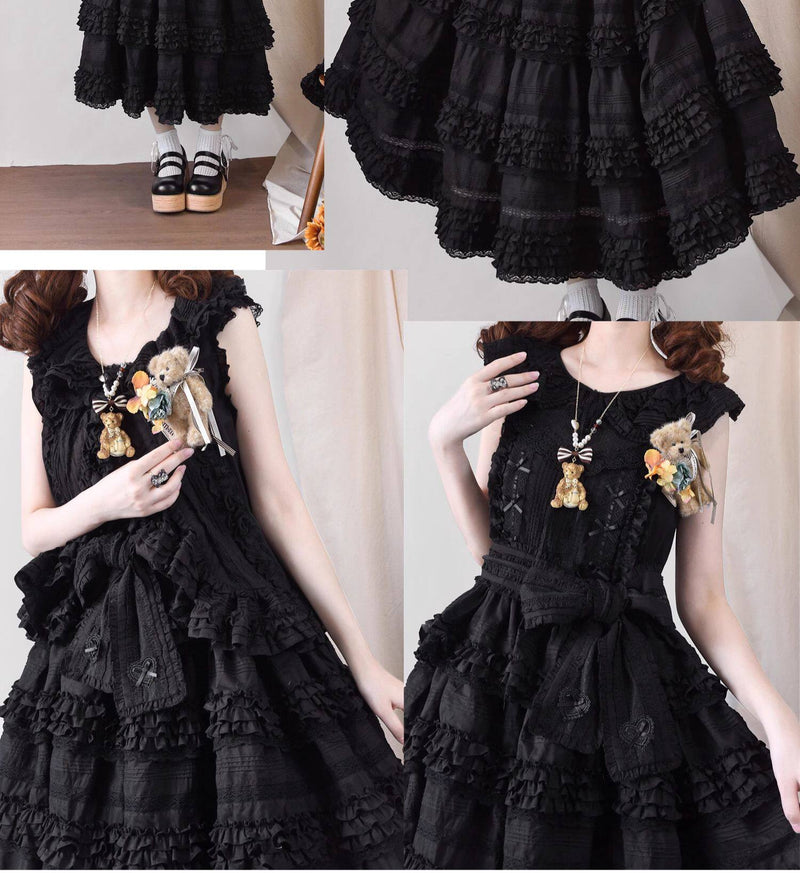 MONO GIRL - Little Bear Tiers - Cotton JSK Dress — original supplier detail