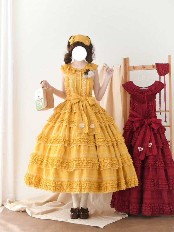 MONO GIRL - Little Bear Tiers - Cotton JSK Dress — product photo