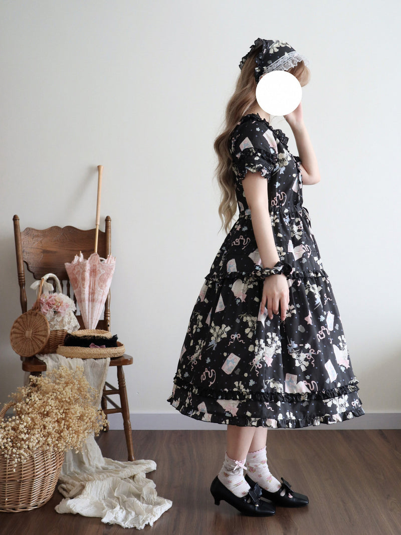 Plum Tree - Remembering Spring Notes - Cotton Floral OP Dress — product photo
