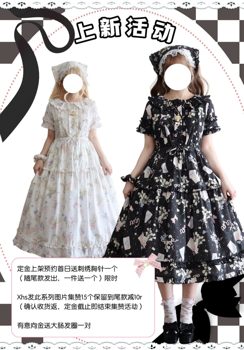 Plum Tree - Remembering Spring Notes - Cotton Floral OP Dress — original supplier detail