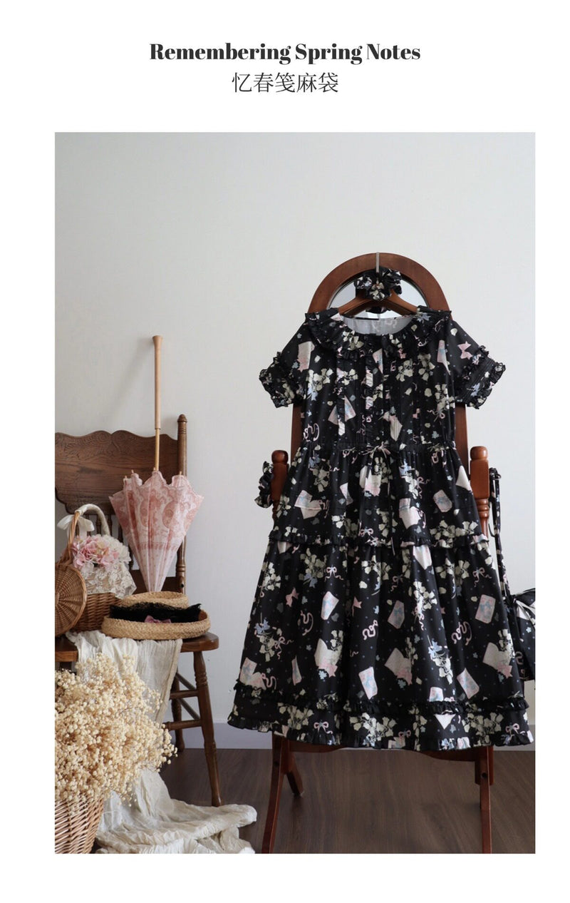 Plum Tree - Remembering Spring Notes - Cotton Floral OP Dress — original supplier detail