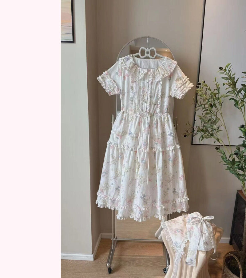 Plum Tree - Remembering Spring Notes - Cotton Floral OP Dress — original supplier detail