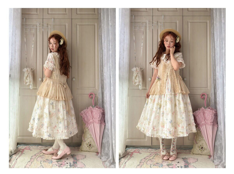 Plum Tree - Remembering Spring Notes - Cotton Floral OP Dress — original supplier detail