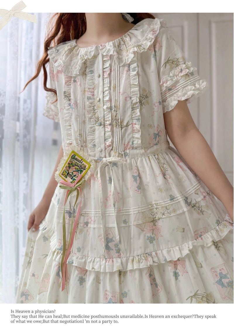 Plum Tree - Remembering Spring Notes - Cotton Floral OP Dress — original supplier detail