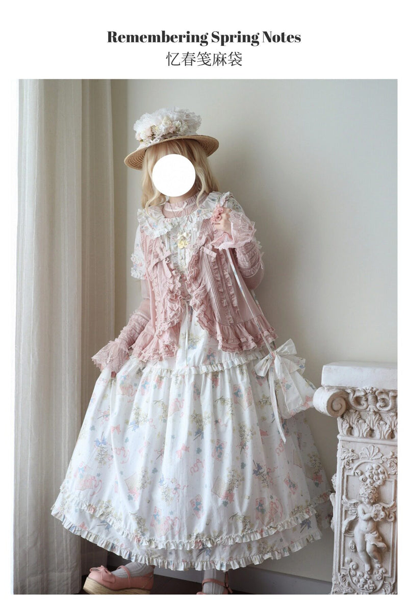 Plum Tree - Remembering Spring Notes - Cotton Floral OP Dress — original supplier detail