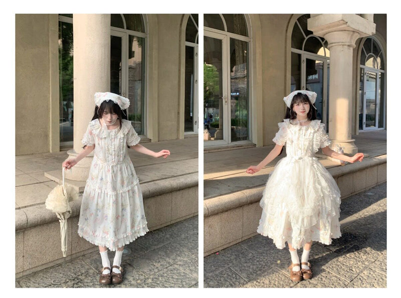 Plum Tree - Remembering Spring Notes - Cotton Floral OP Dress — original supplier detail