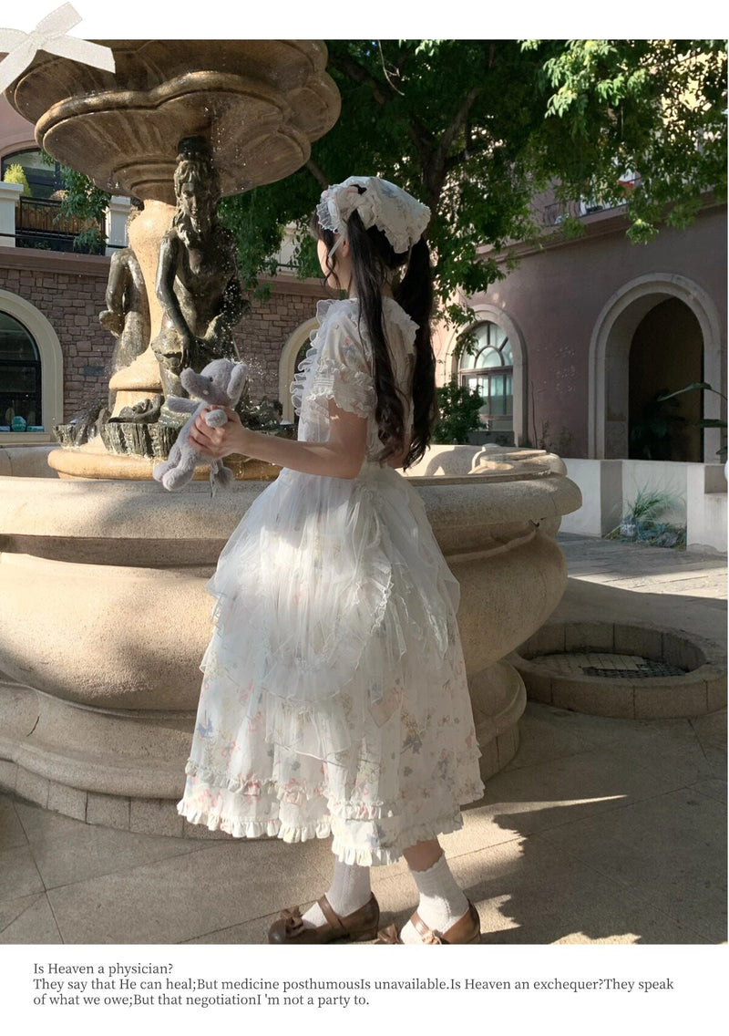 Plum Tree - Remembering Spring Notes - Cotton Floral OP Dress — original supplier detail