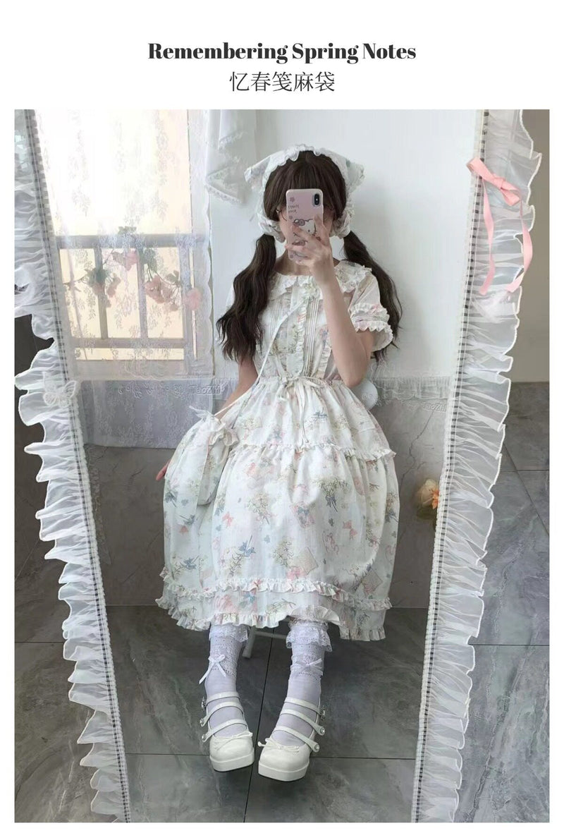 Plum Tree - Remembering Spring Notes - Cotton Floral OP Dress — original supplier detail