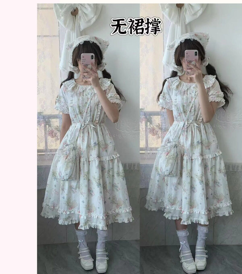 Plum Tree - Remembering Spring Notes - Cotton Floral OP Dress — original supplier detail