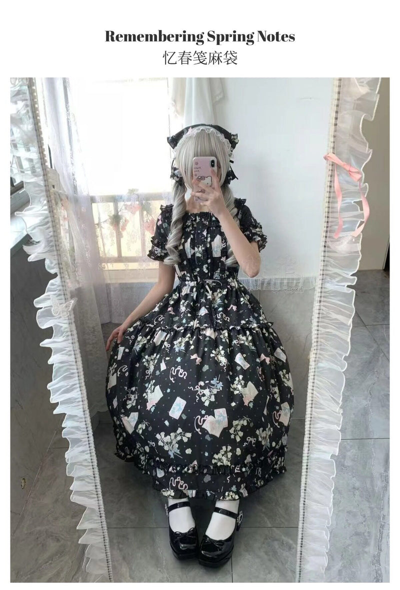 Plum Tree - Remembering Spring Notes - Cotton Floral OP Dress — original supplier detail
