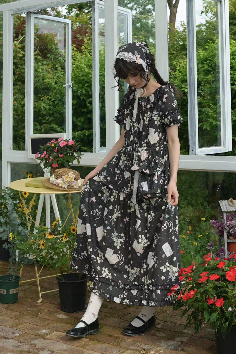 Plum Tree - Remembering Spring Notes - Cotton Floral OP Dress — option photo