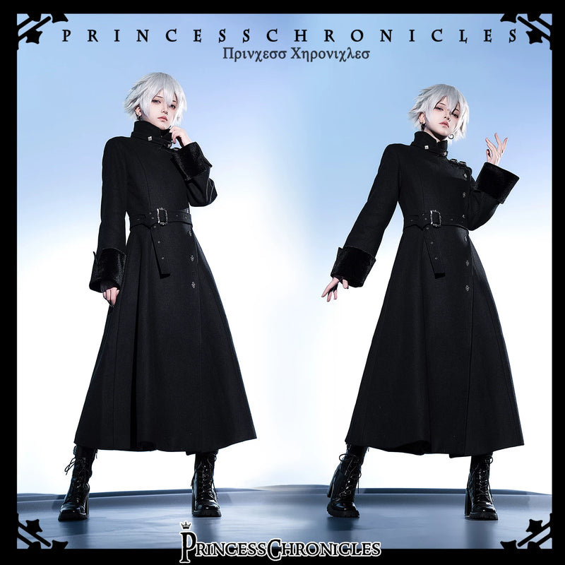 Princess Chronicles - Breakwave - Wool-Blend Gothic Ouji Overcoat - styled outfit photograph 4