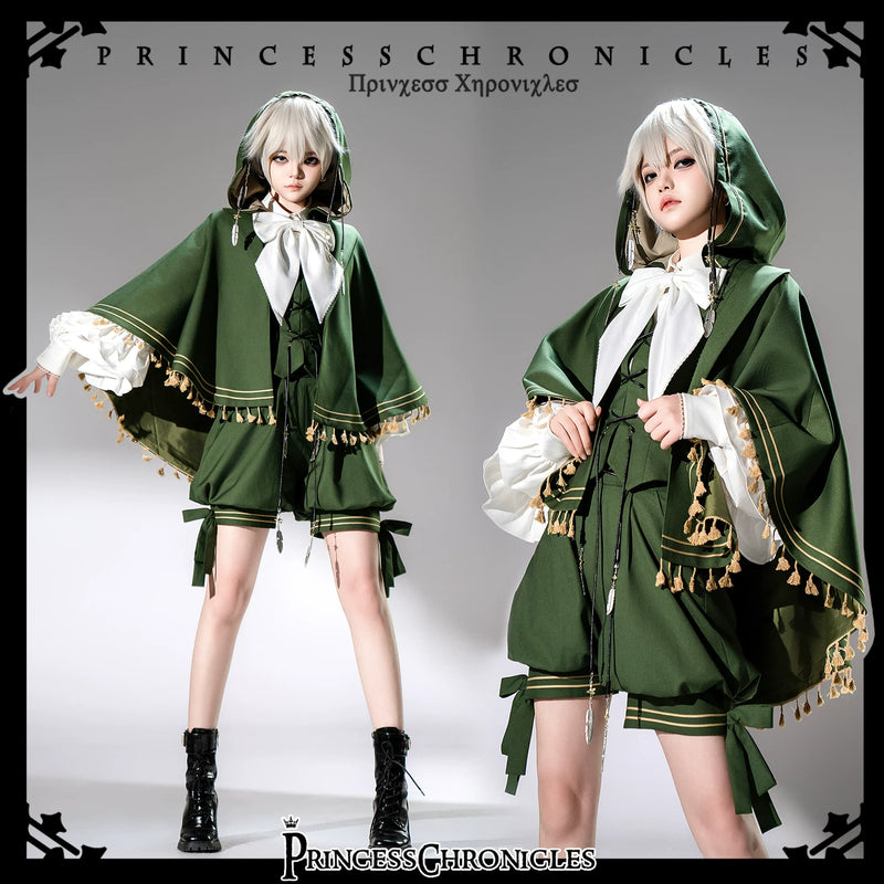 Princess Chronicles - Bunny Feather - Vine Green - Ouji Vest, Cape & Shorts - styled outfit photograph 3