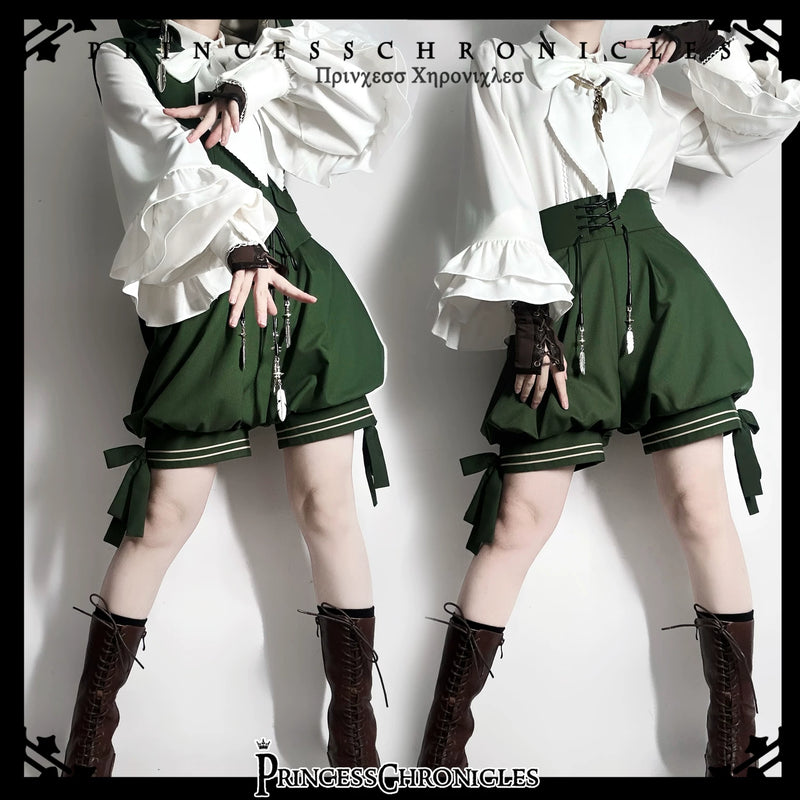 Princess Chronicles - Bunny Feather - Vine Green - Ouji Vest, Cape & Shorts - product photograph 5
