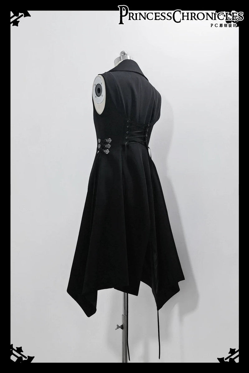 Princess Chronicles - Crimson Ash Zero 2.0 - Fitted Gothic Ouji Long Vest - product photograph 5