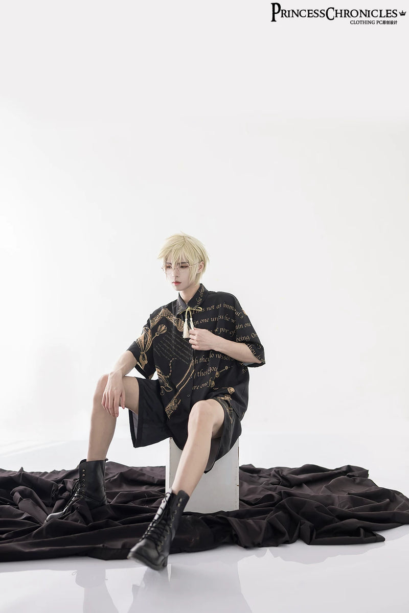 Princess Chronicles - Dark Fairy Tale - Printed Summer Ouji Separates - styled outfit photograph 2