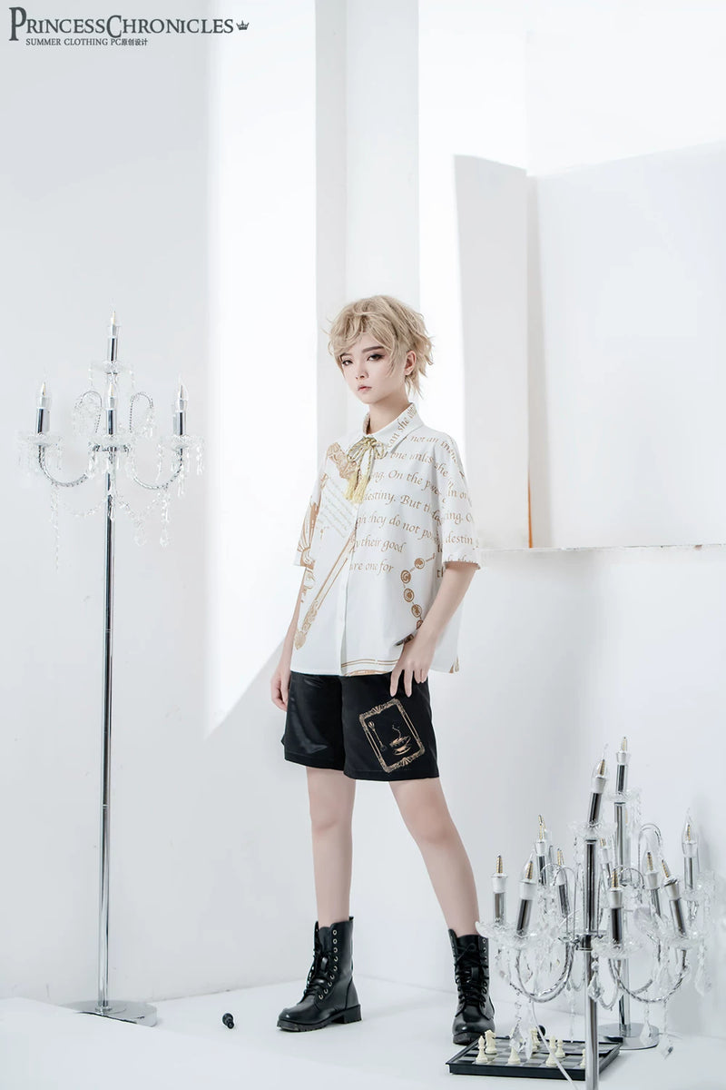 Princess Chronicles - Dark Fairy Tale - Printed Summer Ouji Separates - styled outfit photograph 4