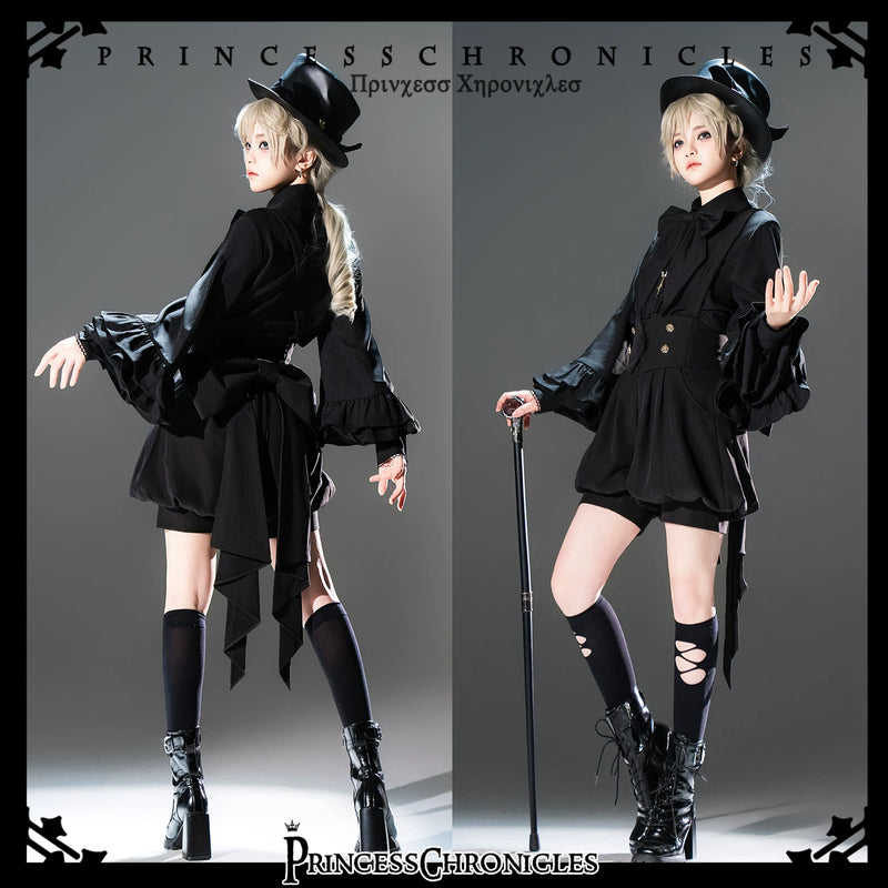 Princess Chronicles - Doll - Black Ouji Shirt & Bow Detail - styled outfit photograph 3