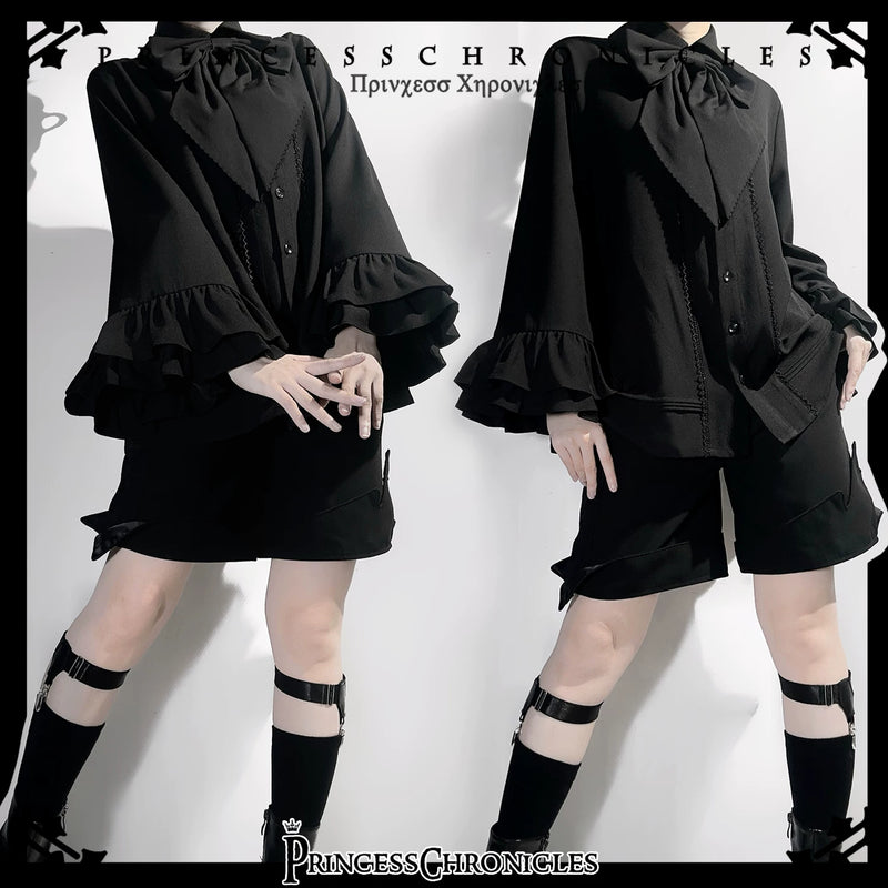 Princess Chronicles - Doll - Black Ouji Shirt & Bow Detail - styled outfit photograph 4