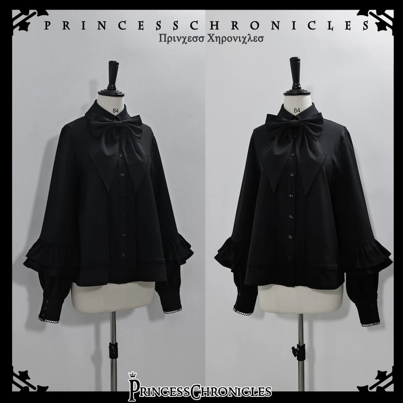 Princess Chronicles - Doll - Black Ouji Shirt & Bow Detail - styled outfit photograph 5