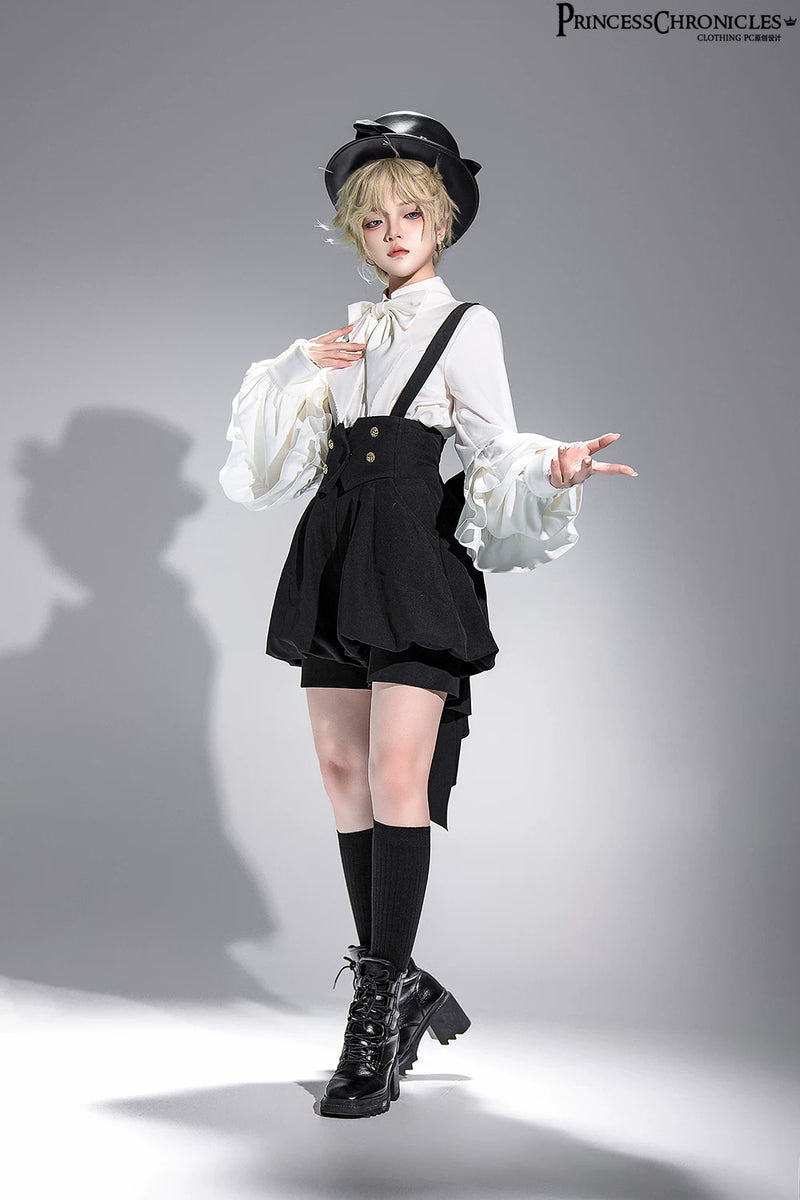 Princess Chronicles - Doll - Handmade Black PU Ouji Hat - styled outfit photograph 5