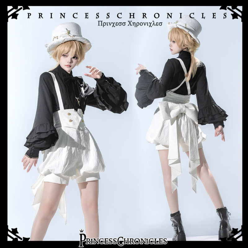 Princess Chronicles - Doll - White Moonlight - Handmade White Jacquard Ouji Hat - styled outfit photograph 5