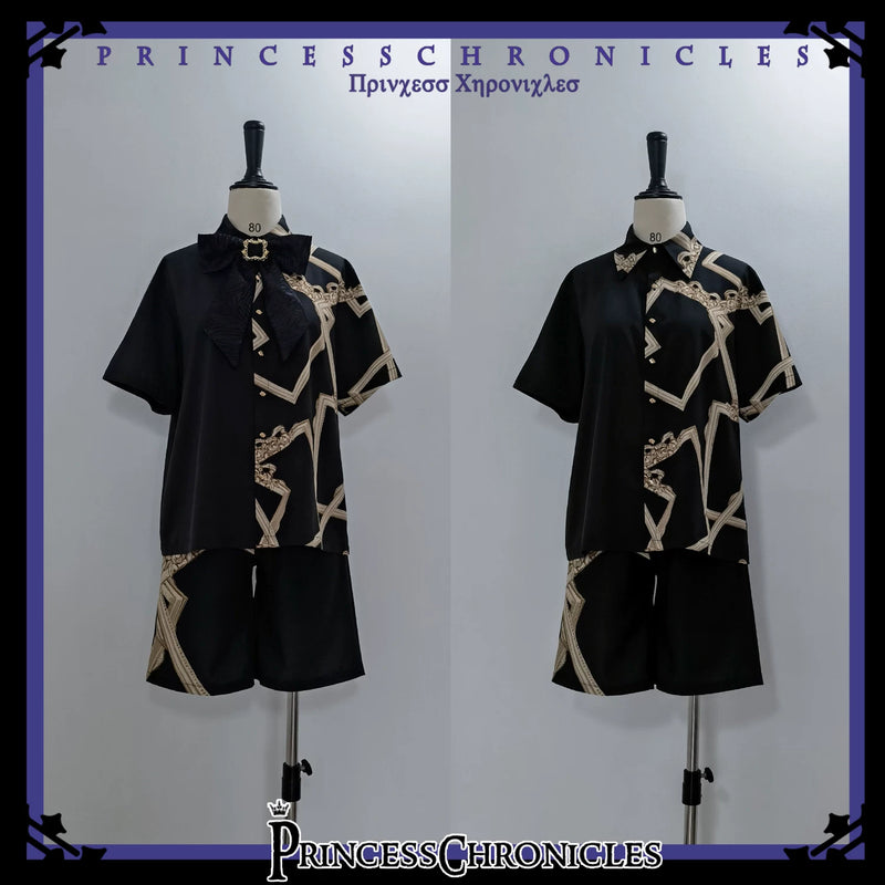 Princess Chronicles - Dream Void Mirror - Printed Ouji Shirt & Shorts - product photograph 5