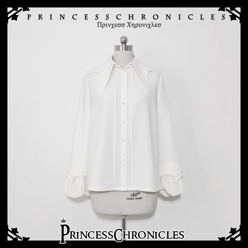 Princess Chronicles - Floating Phantom - Klein Blue & White Ouji Shirt - product photograph 9