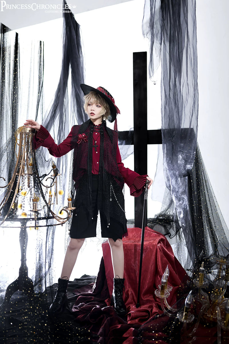 Princess Chronicles - Floating Phantom - Sheer Gothic Ouji Cape - styled outfit photograph 3