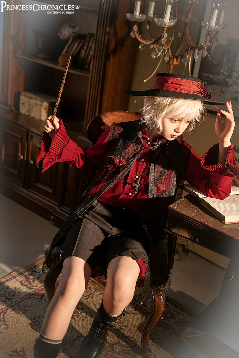 Princess Chronicles - Floating Phantom - Sheer Gothic Ouji Cape - styled outfit photograph 4