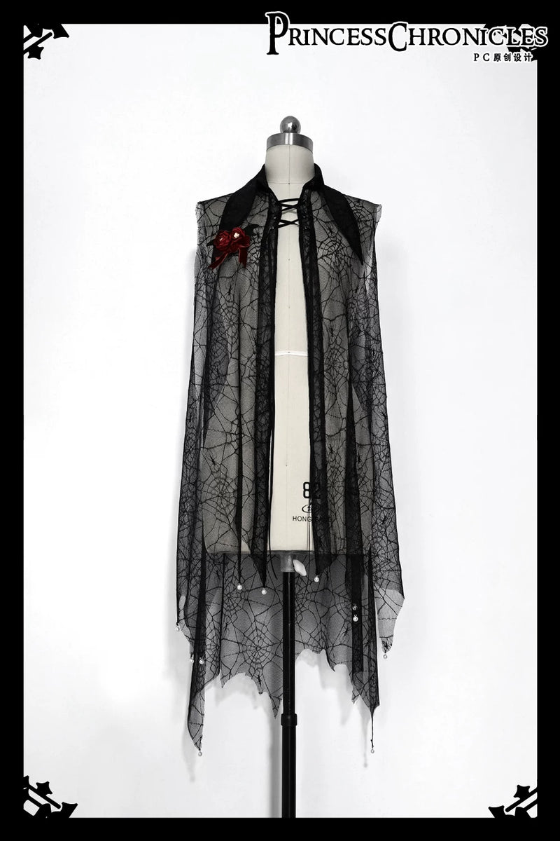 Princess Chronicles - Floating Phantom - Sheer Gothic Ouji Cape - product photograph 5