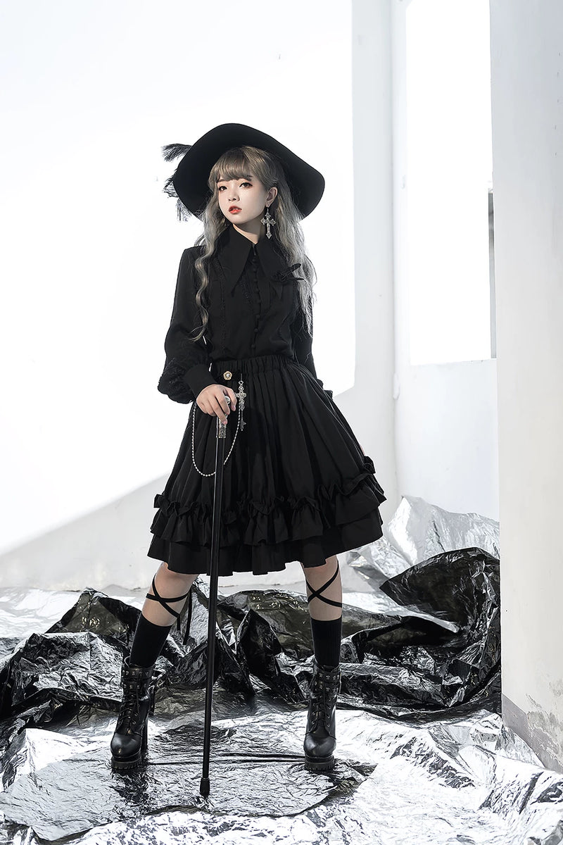 Princess Chronicles - Gothic Cross - Metal Ouji Waist Chain - styled outfit photograph 3