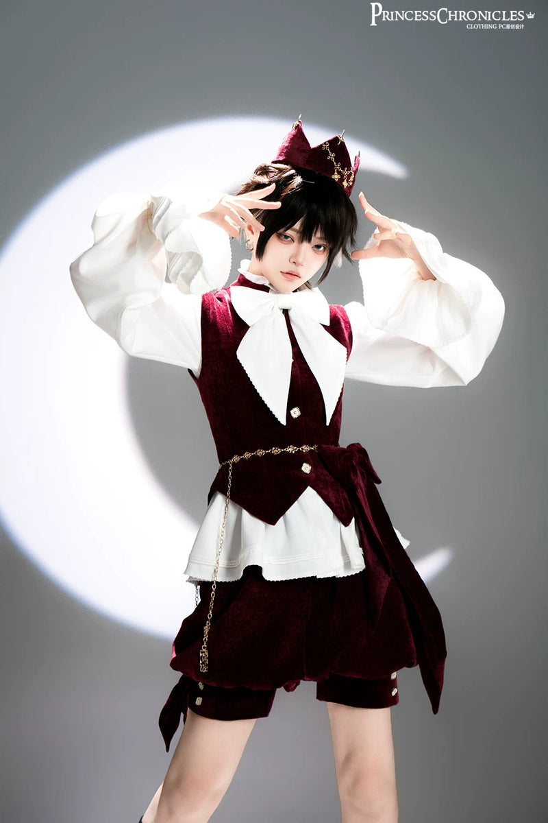 Princess Chronicles - Hare Hunter - Vintage Red - Alloy Ouji Waist Chain - styled outfit photograph 5