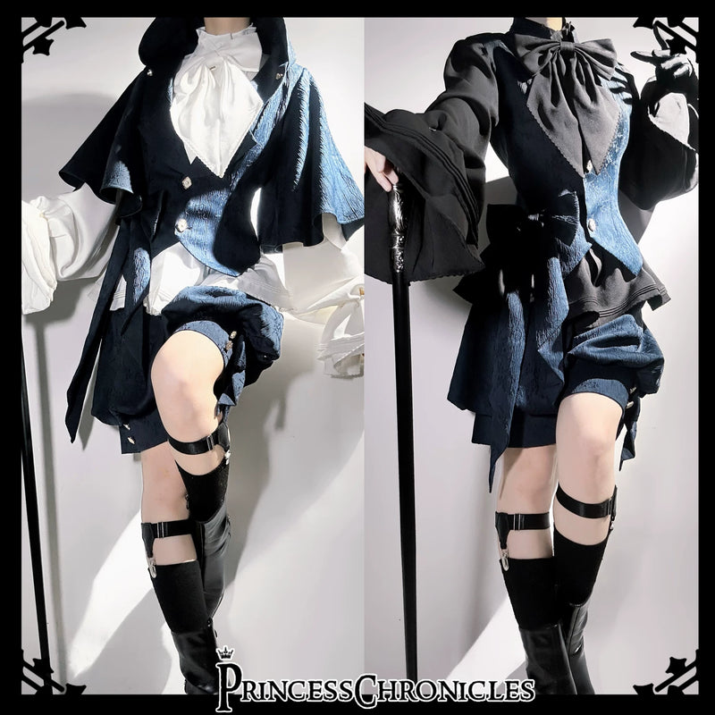 Princess Chronicles - Rabbit Hunter Sapphire Blue - Rabbit-Ear Ouji Jacket & Separates - styled outfit photograph 3