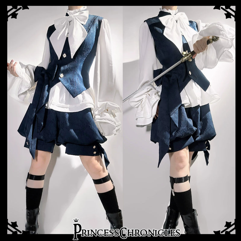 Princess Chronicles - Rabbit Hunter Sapphire Blue - Rabbit-Ear Ouji Jacket & Separates - styled outfit photograph 4