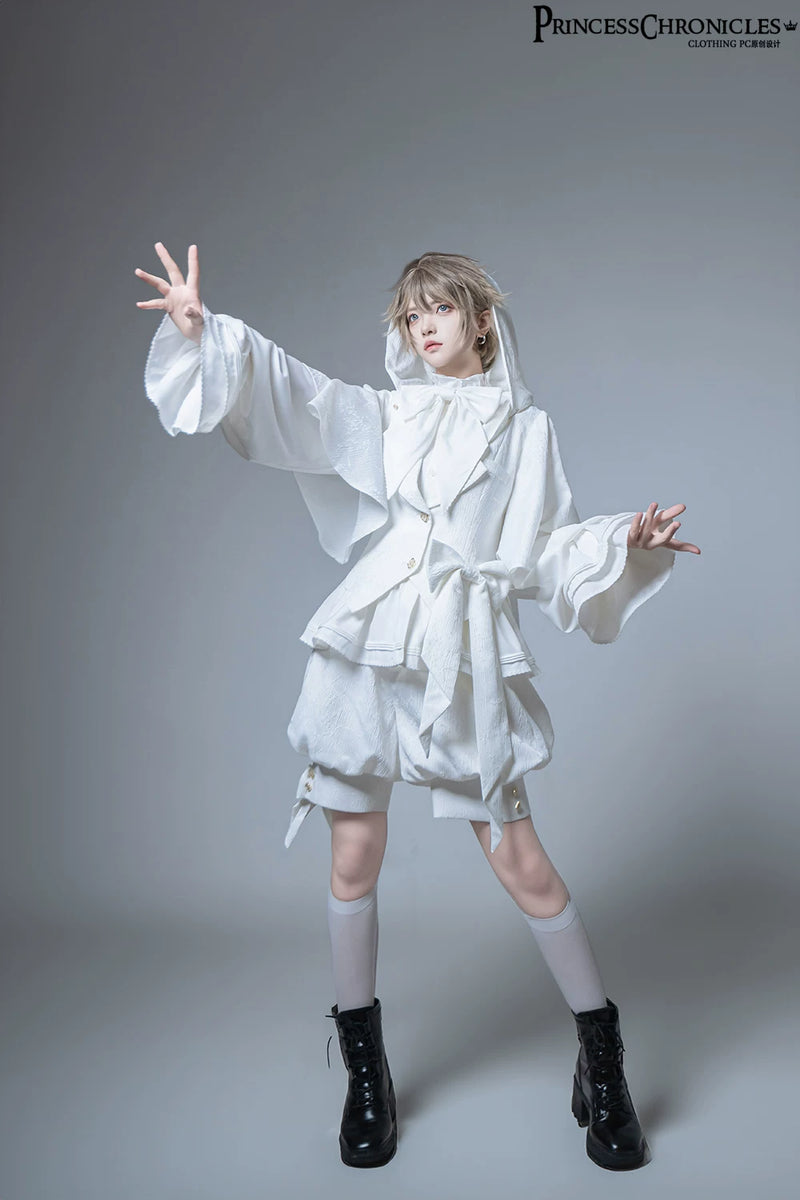 Princess Chronicles - Rabbit Hunting White Moonlight - Rabbit-Ear Ouji Jacket & Shorts - styled outfit photograph 4