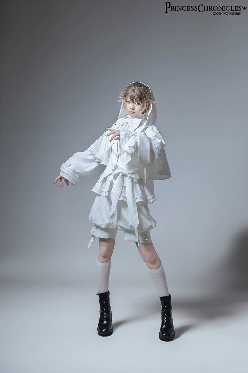 Princess Chronicles - Rabbit Hunting White Moonlight - Rabbit-Ear Ouji Jacket & Shorts - styled outfit photograph 5